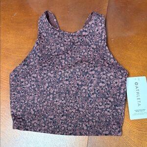 Athleta Women's Top in Brown and Black Pattern